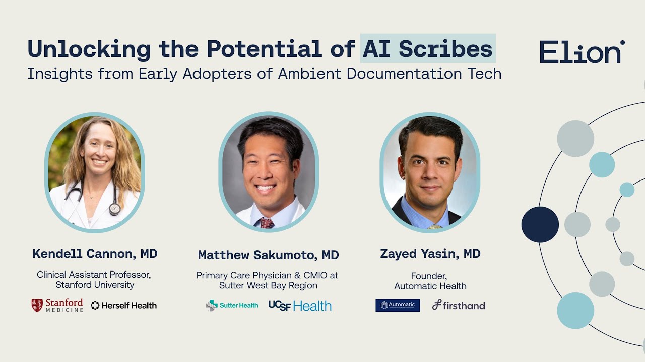 Webinar: Unlocking the Potential of AI Scribes | Elion